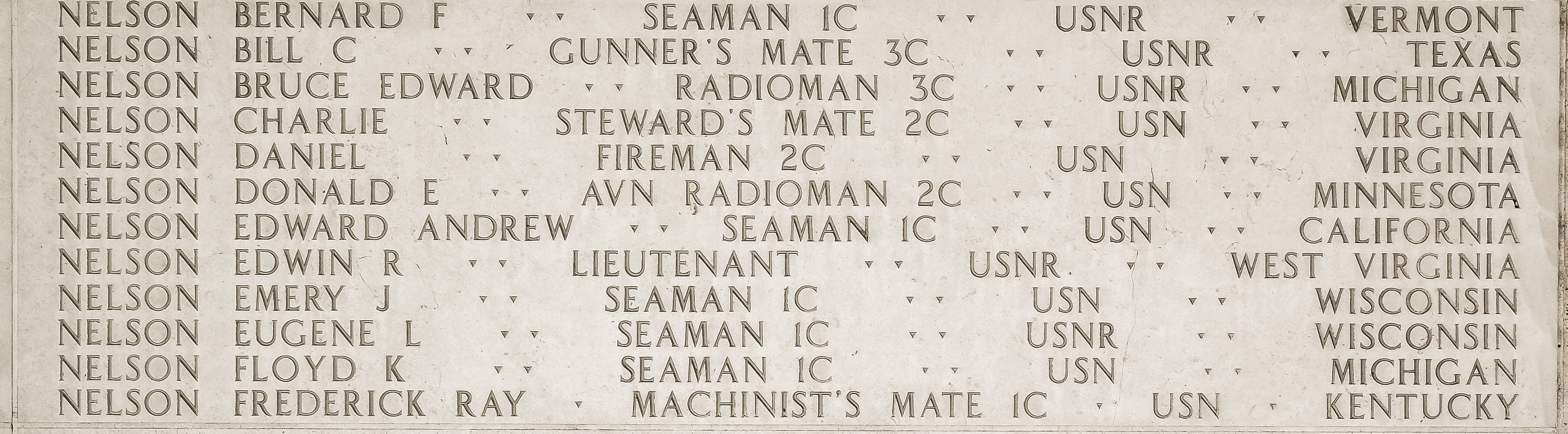 Donald E. Nelson, Aviation Radioman Second Class